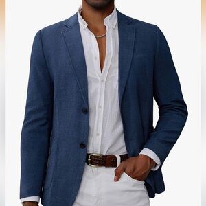 GRACE KARIN Mens Blazer Sport Coats Casual Lightweight 2 Button and Suit Jacket